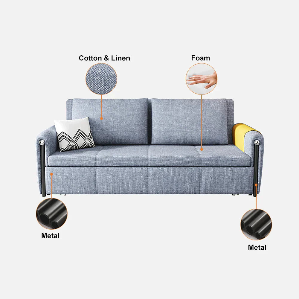 Multifunctional Sofa Bed with Hidden Storage