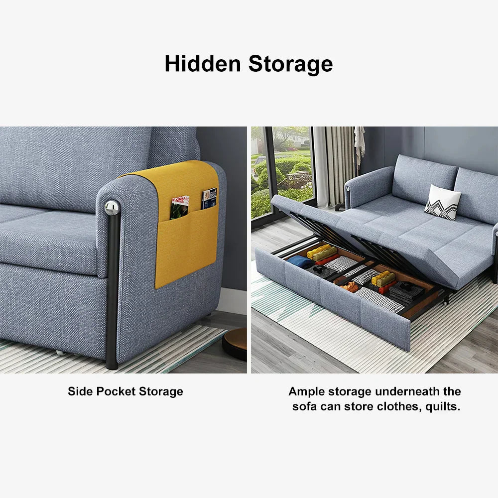 Multifunctional Sofa Bed with Hidden Storage